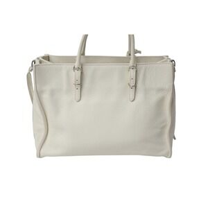 Balenciaga White leather handbag PAPER THE